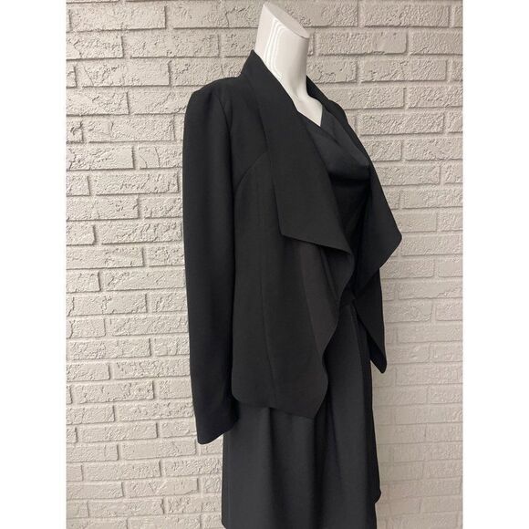 DKNY Black Open Cascading Front Blazer Size XS - Picture 4 of 8